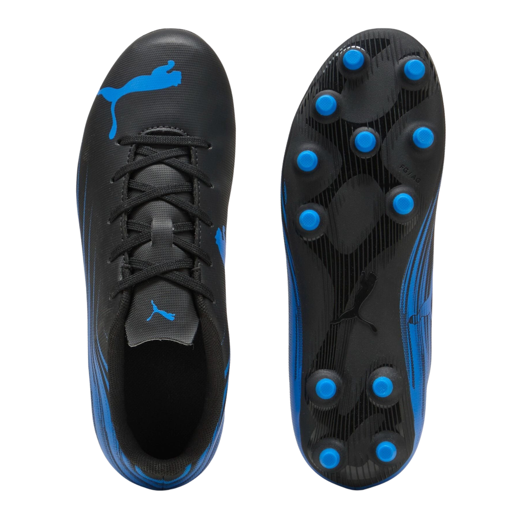 Puma Attacanto II FG/AG Football Boots Junior - Puma Black/Blue Football Boots Puma