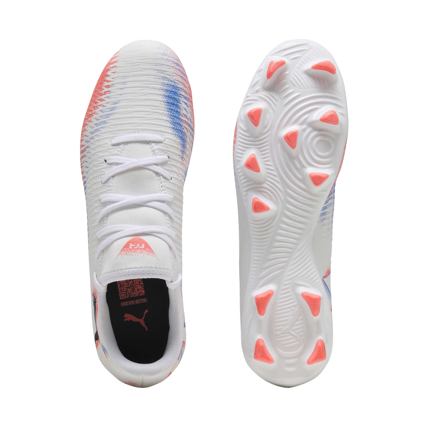 Puma Future 8 Play FG/AG Football Boots Junior - Puma White/Red Football Boots Puma