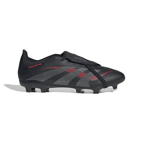 Adidas Predator League FT FG/MG Football Boots - Core Black/Red Core Black Grey Four Lucid Red Football Boots adidas