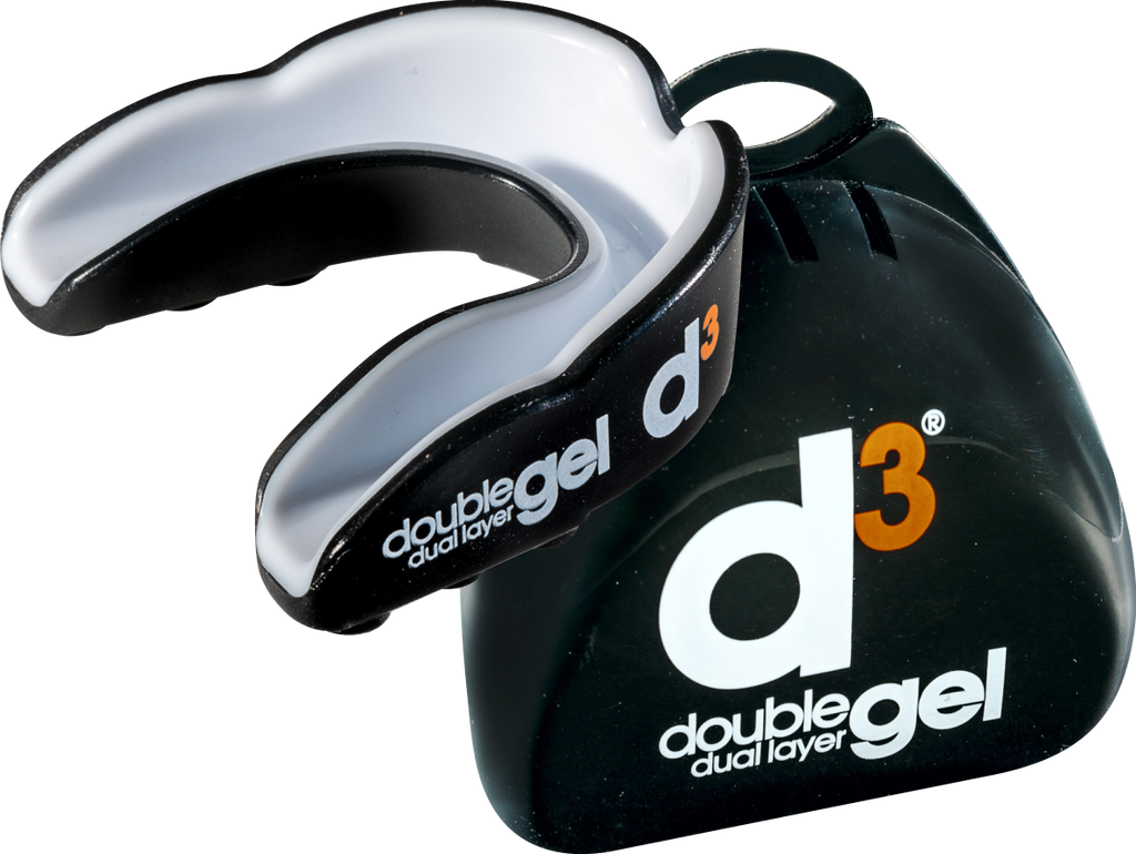 D3 Double Gel Mouthguard BLACK WHITE Accessories D3