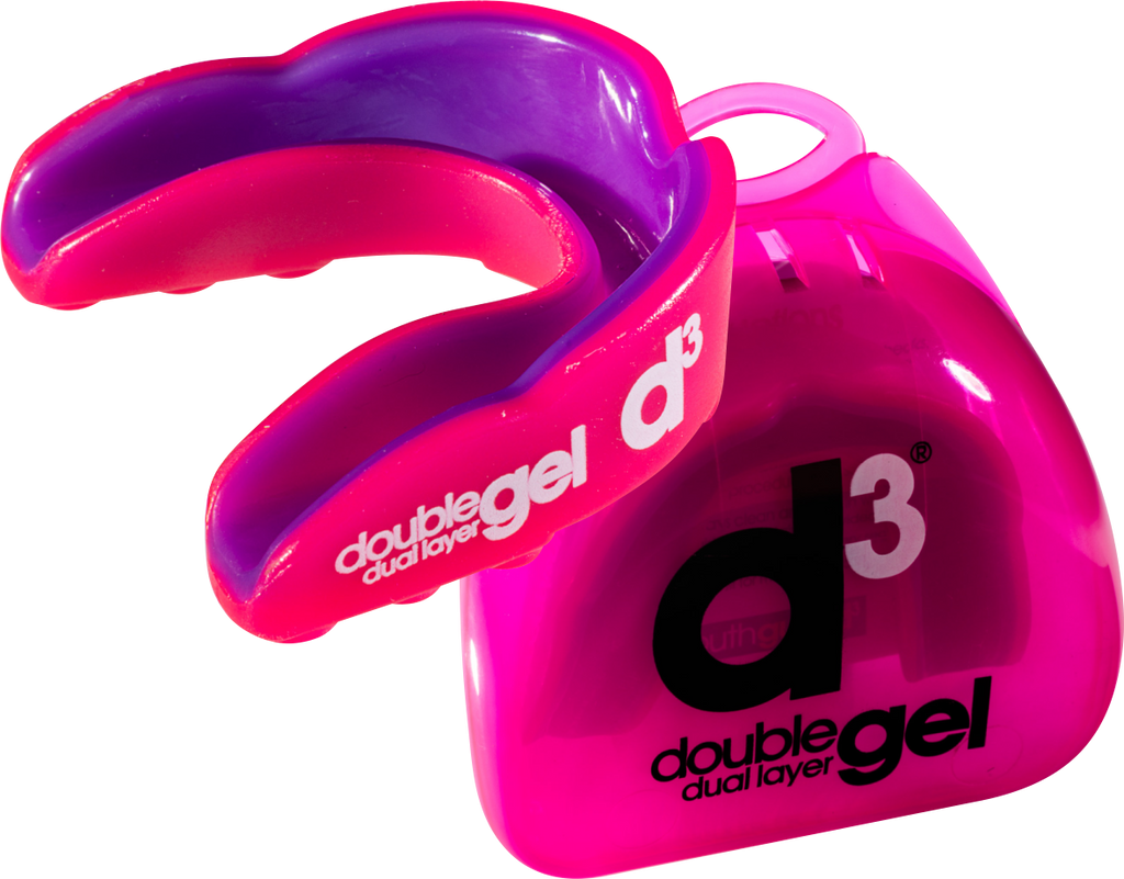 D3 Double Gel Mouthguard PINK PURPLE Accessories D3