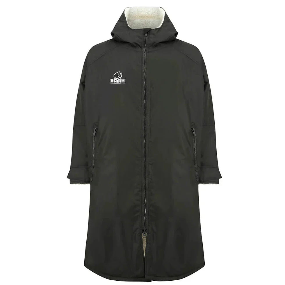 Rhino Sherpa Robe Unisex (Navy/Black) Black Clothing Rhino